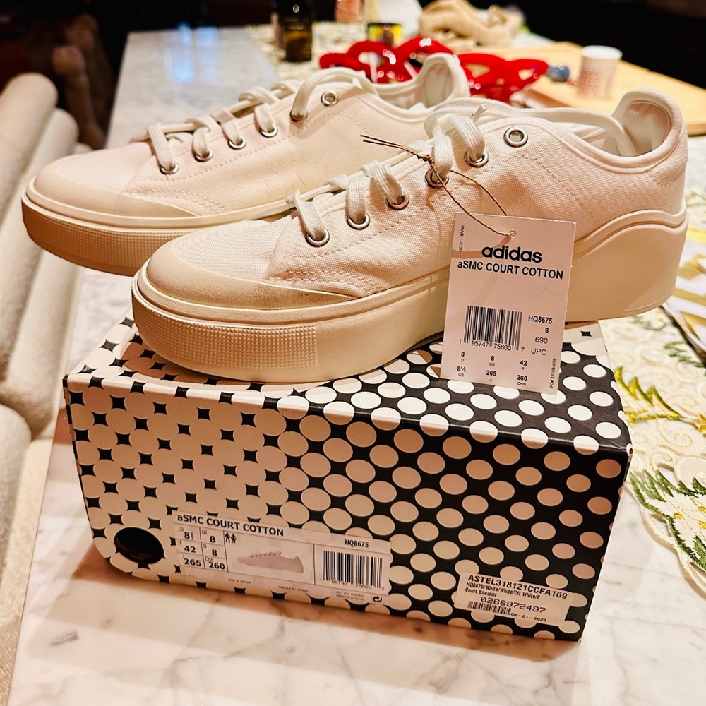 adidas by Stella McCartney Court Sneakers - White